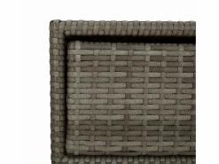 Discount vidaxl Armario de almacenaje de jardín ratán PE 55x59x80 cm Gris