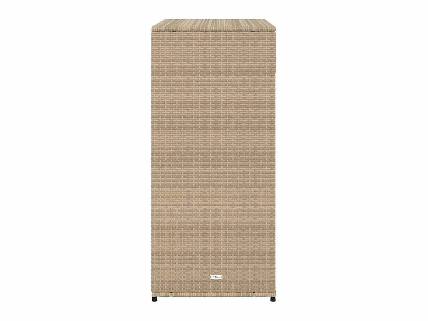 vidaxl Armario de almacenaje de jardín ratán PE 105x55x113 cm