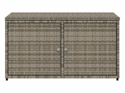 vidaxl Armario de almacenaje de jardín ratán PE 110x55x60,5 cm