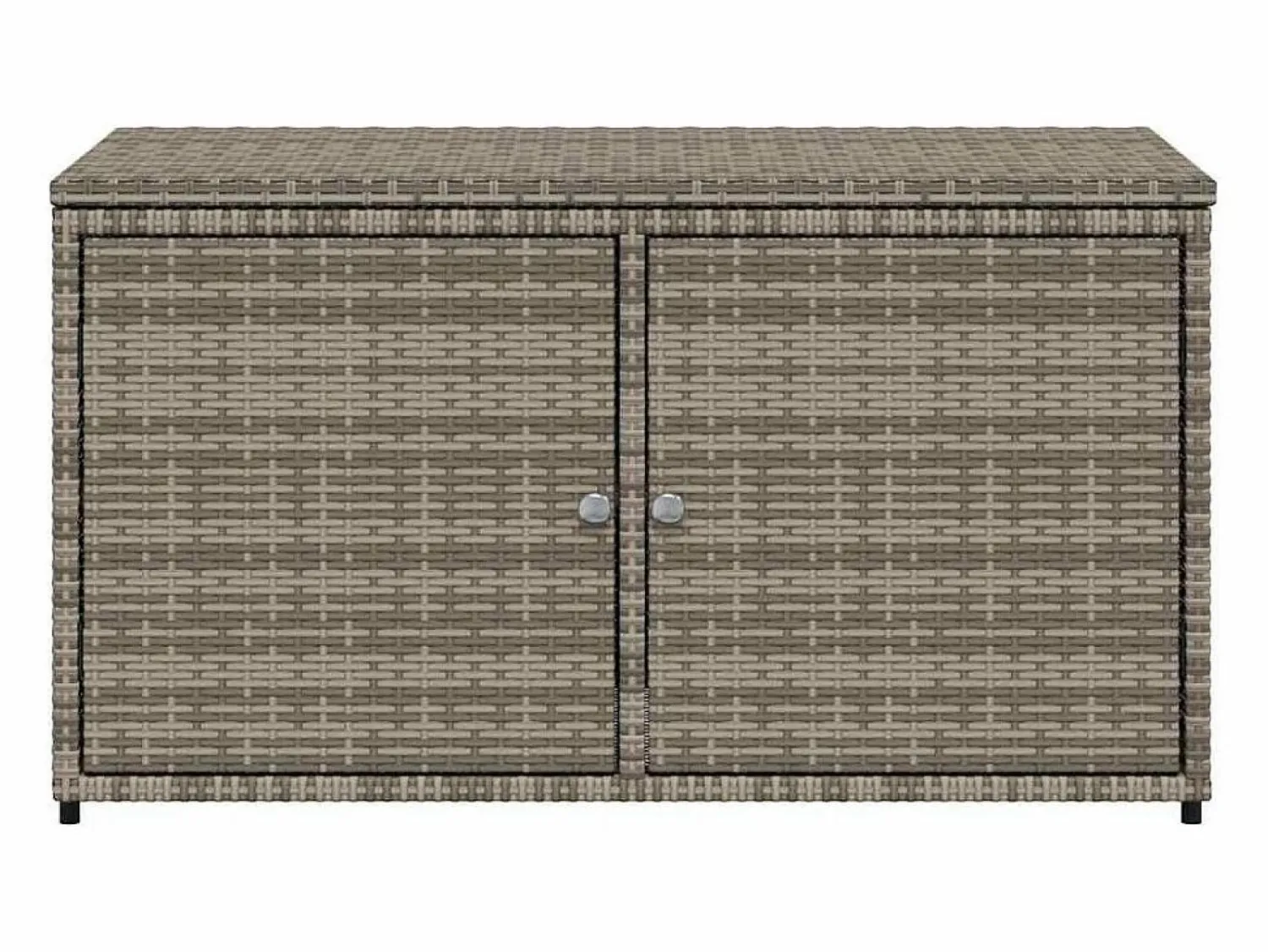 vidaxl Armario de almacenaje de jardín ratán PE 110x55x60,5 cm