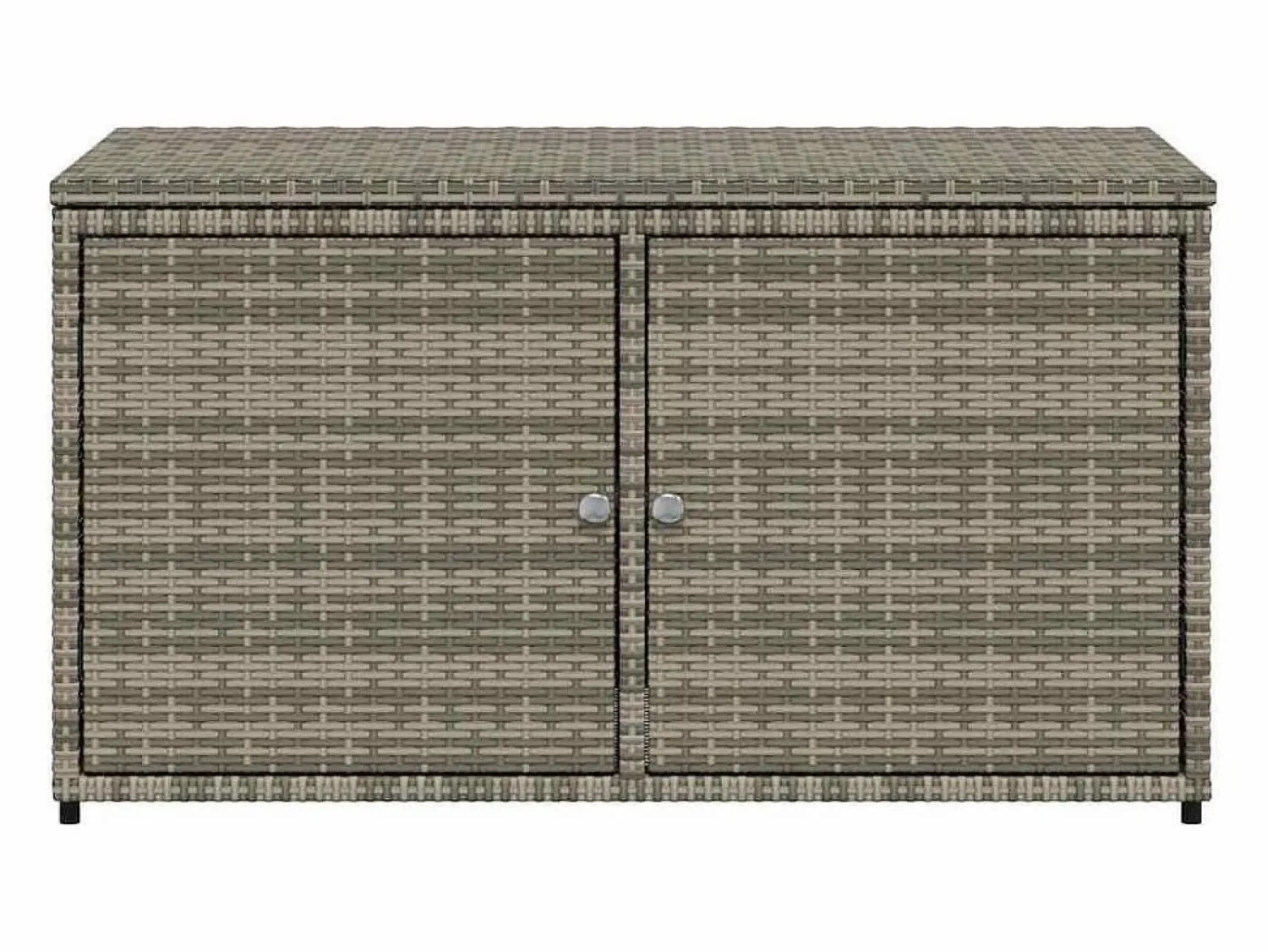 vidaxl Armario de almacenaje de jardín ratán PE 110x55x60,5 cm