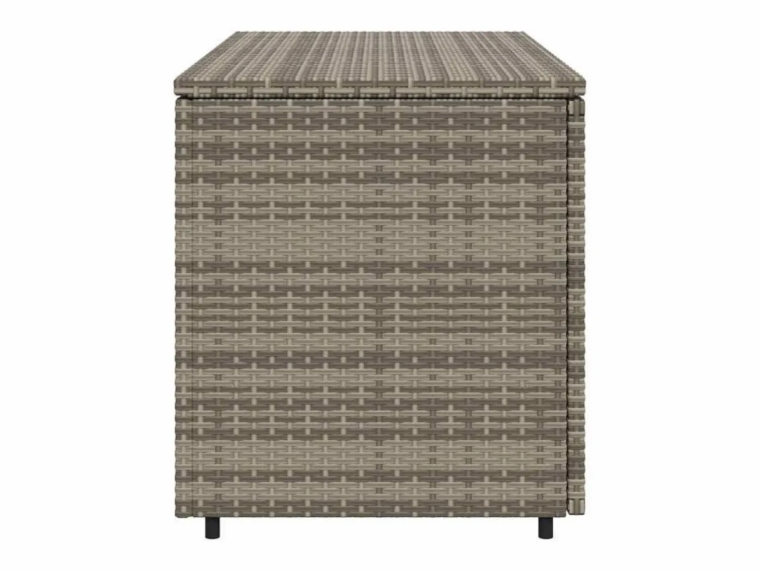 vidaxl Armario de almacenaje de jardín ratán PE 110x55x60,5 cm