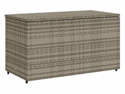 vidaxl Armario de almacenaje de jardín ratán PE 110x55x60,5 cm
