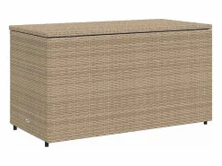 Outlet Armario de almacenaje de jardín ratán PE 110x55x60,5 cm Baúl De Jardín