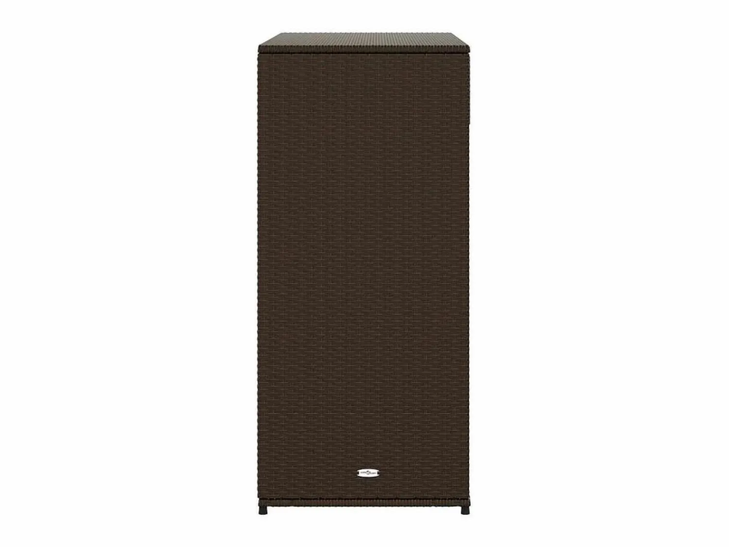 vidaxl Armario de almacenaje de jardín ratán PE marrón 105x55x113 cm