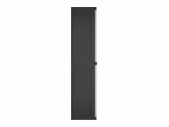 Discount Armario de almacenaje exterior PP y negro 65x37x165 cm Cajonera De Escritorio