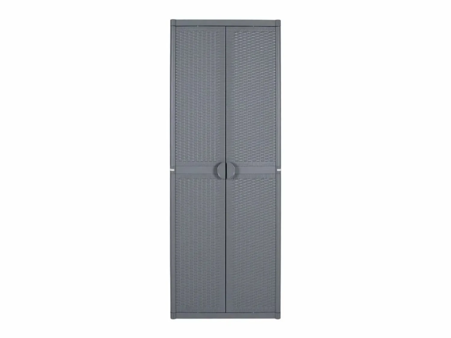 Clearance Armario de almacenaje para jardín PP ratán 65x45x172 cm ES909947 Armario De Jardín