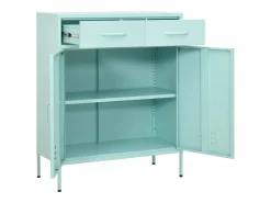 Sale vidaxl Armario de almacenamiento acero verde mint 80x35x101,5 cm Azul