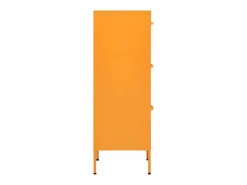 Outlet vidaxl Armario de almacenamiento acero mostaza 42,5x35x101,5 cm Amarillo