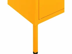 Armario de almacenamiento acero mostaza 80x35x101,5 cm Cajonera De Escritorio