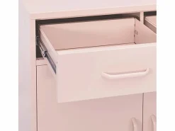 Best Armario de almacenamiento acero 80x35x101,5 cm Cajonera De Escritorio
