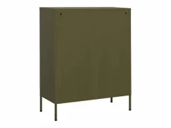 Best vidaxl Armario de almacenamiento acero oliva 80x35x101,5 cm Verde