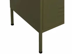 Best vidaxl Armario de almacenamiento acero oliva 80x35x101,5 cm Verde
