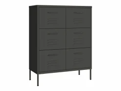 vidaxl Armario de almacenamiento 80x35x101,5 cm acero