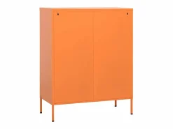 Hot vidaxl Armario de almacenamiento acero 80x35x101,5 cm Naranja