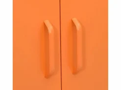 Hot vidaxl Armario de almacenamiento acero 80x35x101,5 cm Naranja