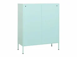 Online vidaxl Armario de almacenamiento acero verde mint 80x35x101,5 cm Azul