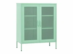 vidaxl Armario de almacenamiento acero mint 80x35x101,5 cm Verde