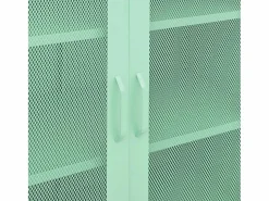 vidaxl Armario de almacenamiento acero mint 80x35x101,5 cm Verde