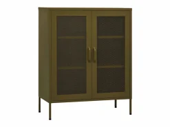 Clearance Armario de almacenamiento acero oliva 80x35x101,5 cm Cajonera De Escritorio