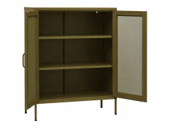 Clearance Armario de almacenamiento acero oliva 80x35x101,5 cm Cajonera De Escritorio