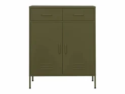 Best Armario de almacenamiento acero oliva 80x35x101,5 cm Cajonera De Escritorio