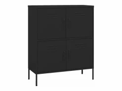 Hot vidaxl Armario de almacenamiento acero 80x35x101,5 cm Negro