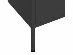 Hot vidaxl Armario de almacenamiento acero 80x35x101,5 cm Negro