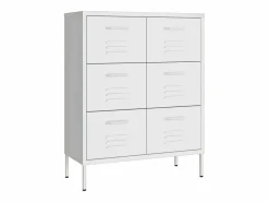 Sale vidaxl Armario de almacenamiento acero 80x35x101,5 cm Blanco