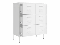 Sale vidaxl Armario de almacenamiento acero 80x35x101,5 cm Blanco