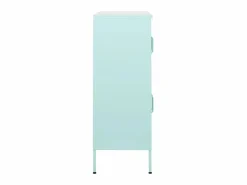 Armario de almacenamiento acero verde mint 80x35x101,5 cm ES232633