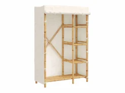 vidaxl Armario de bambú 110x45x170 cm