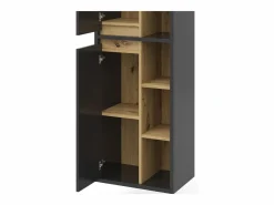 Vicco Armario de baño antracita 50x33x170 viola