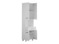 Online Vente-unique Armario de baño blanca para colocar, L50 cm, MINELA Blanco
