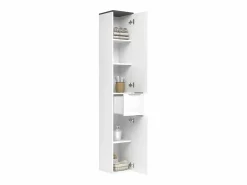 Vicco Armario de baño alto brillo 30x30x190 otis