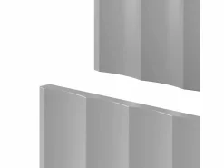 Clearance Armario de baño para lavabo de 80 cm con frentes acanalados Arcos Blanco