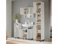 New Vicco Armario de baño 30x28x190.3 agasta Blanco