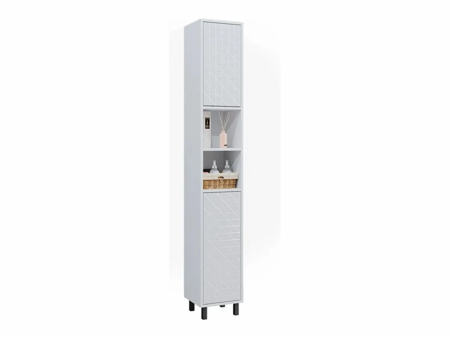 New Vicco Armario de baño 30x28x190.3 agasta Blanco