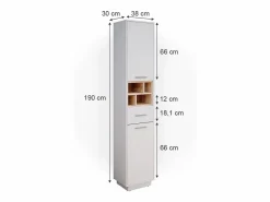 Vicco Armario de baño 38x30x190 beatrice