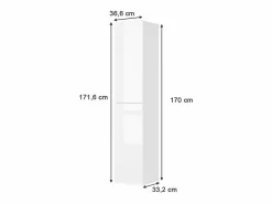 Vicco Armario de baño 36.6x33.2x171.6 izan