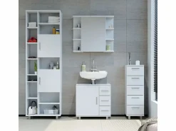 Discount Vicco Armario de baño 30x30x95 ilias Blanco