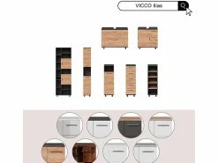 Discount Vicco Armario de baño 30x30x95 ilias Blanco