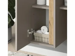 Vicco Armario de baño cachemira 35x32x120 edelin Beige