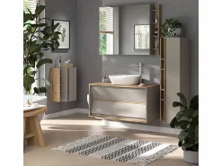 Vicco Armario de baño cachemira 35x32x120 edelin Beige