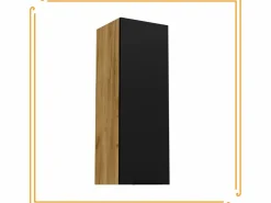 Hot Armario de baño colgante de 30 cm con estantes estrechos en color roble craft . Columna De Baño