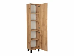 Armario de baño Columna alta de pie 40 cm Roble Wotan Sol