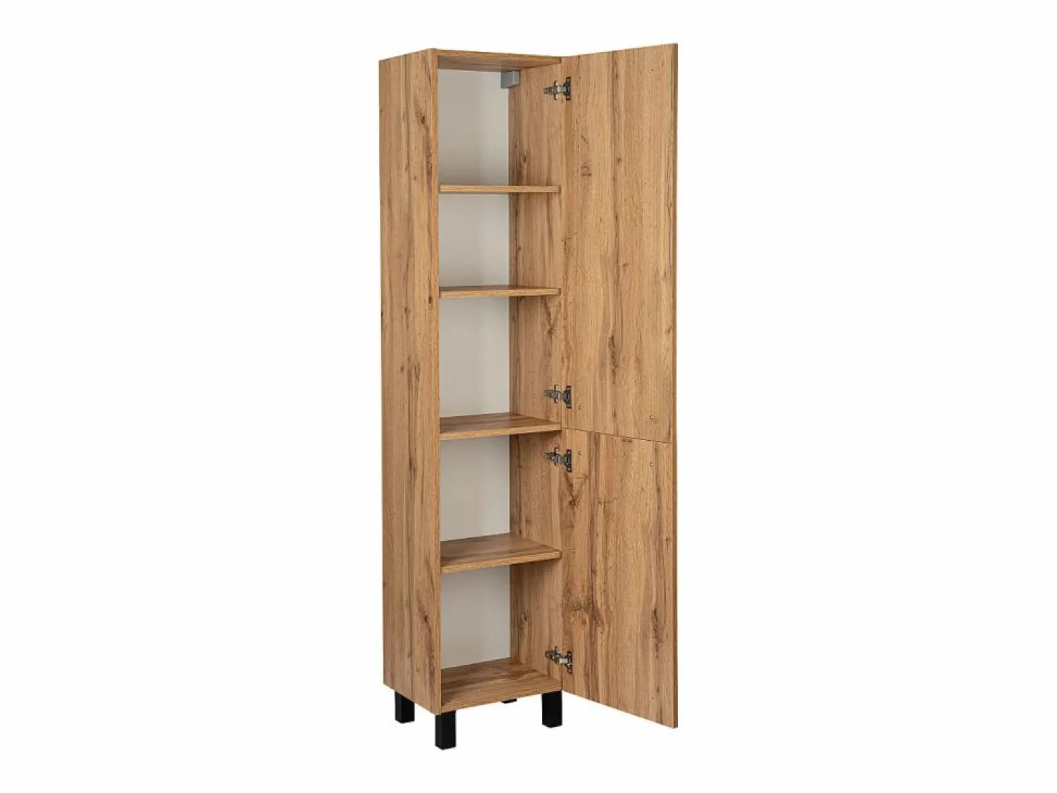 Armario de baño Columna alta de pie 40 cm Roble Wotan Sol