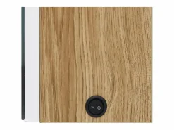 Hot Armario de baño con espejo y LED y roble 50x13x70 cm Mueble De Pared Para Baño