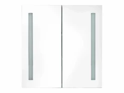 vidaxl Armario de baño con espejo y LED y roble 62x14x60 cm