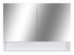 Sale vidaxl Armario de baño con espejo MDF 80x15x60 cm Blanco